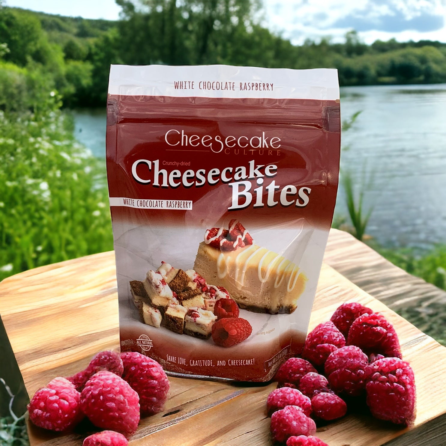 White Chocolate Raspberry Crunchy Cheesecake Bites